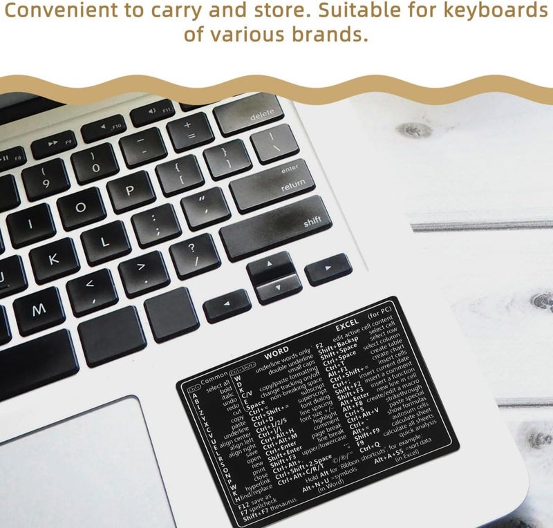 Simplified versatile design 4sheets Laptop Keyboard Stickers Adhesive Decals Computer Sticker Replacement Hardness boosted processed substance - Image 3