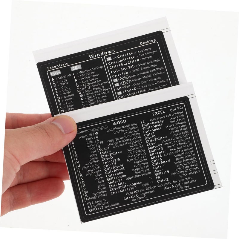 Simplified versatile design 4sheets Laptop Keyboard Stickers Adhesive Decals Computer Sticker Replacement Hardness boosted processed substance - Image 4