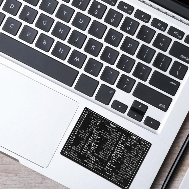 Simplified versatile design 4sheets Laptop Keyboard Stickers Adhesive Decals Computer Sticker Replacement Hardness boosted processed substance - Image 5