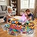 HOLYFUN Electric Toddler Train Set Toy Battery Powered Railway Train Track Toy Playset for Kids Ages 3 4 5 Boys and Girls - Image 2