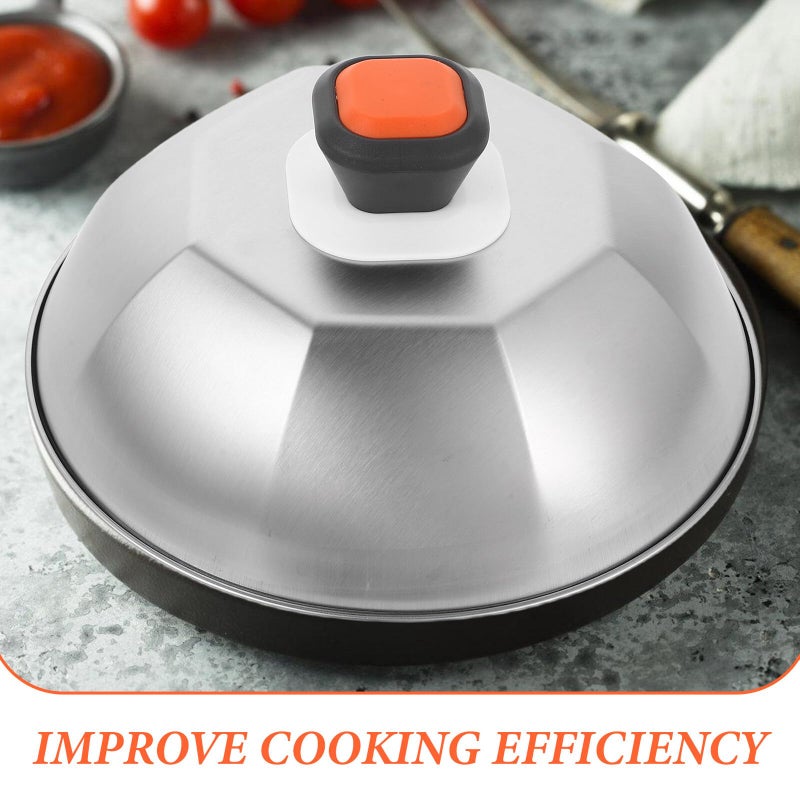 Stainless Steel Octagonal BBQ Grill Cover Dome Lid For Camping Family Gatherings - Image 4