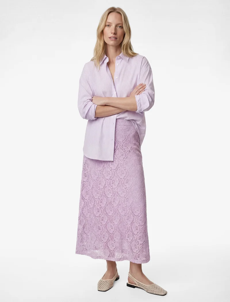 كوتون Maxi Lace Skirt
