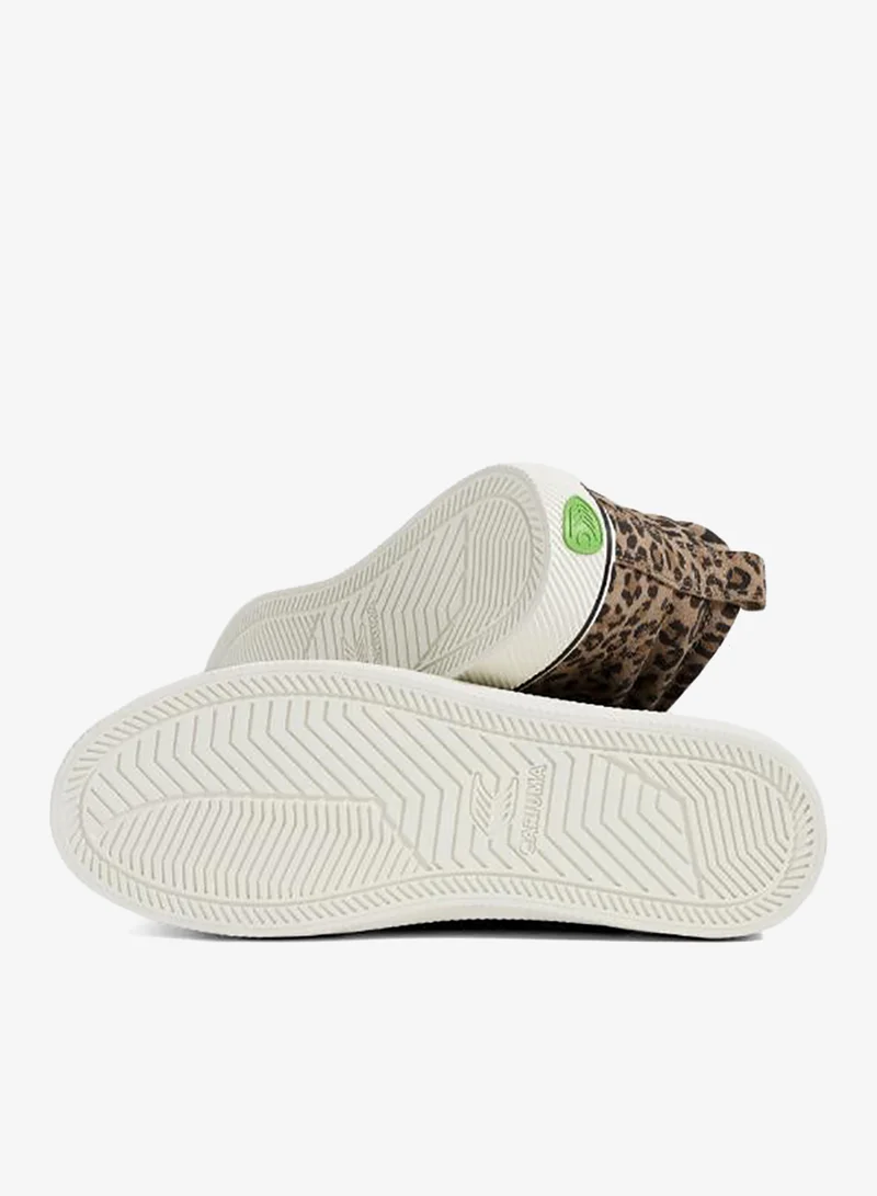 Cariuma  OCA High Stripe Leopard Print Suede Sneaker  | Best Price UAE