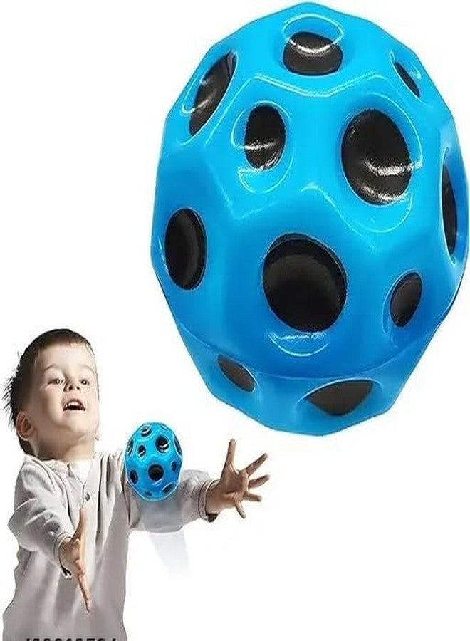 Crazy Buy Moon Ball, High Bouncy Balls, for Kids and Adults, Improve Hand-Eye Coordination, Easy to Grip and Catch Multicolor (Pack of 1) - Image 1