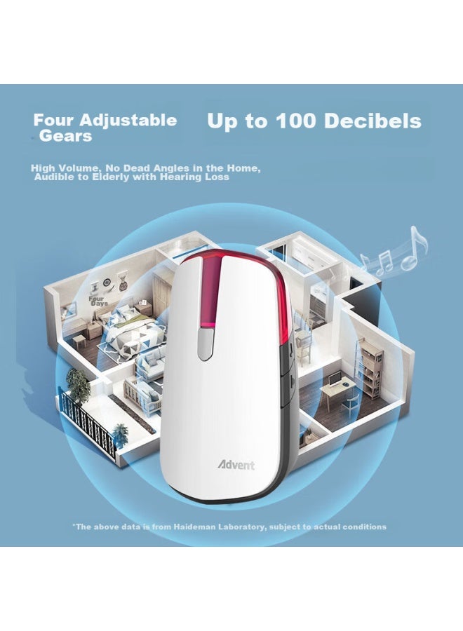 Advent P2-710r Self-powered Wireless Doorbell, Battery-free, Waterproof, Home Call Button - Image 2
