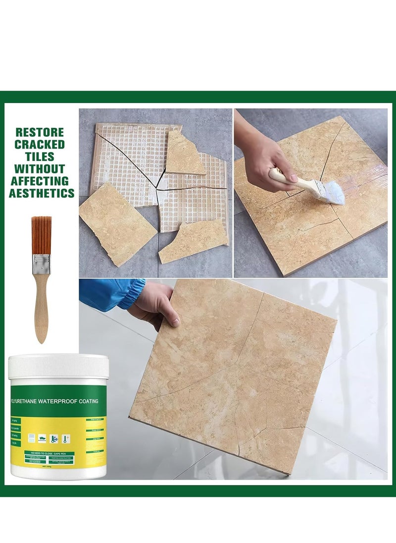 EELHOE 300g Invisible Waterproof Agent, Waterproof Anti-Leakage Agent,Roof Leak Sealing Adhesive, Invisible Waterproof Seal, Sealant Paste Coating No Pounding Brick Leakage for Bathroom & Kitchen  - Image 5