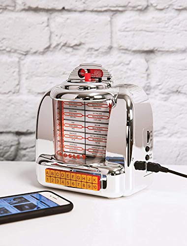 Crosley كروسلي CR1120A-SI دiner ميني جوكبوكس بلوتوث راديو طاولة FM - Image 4