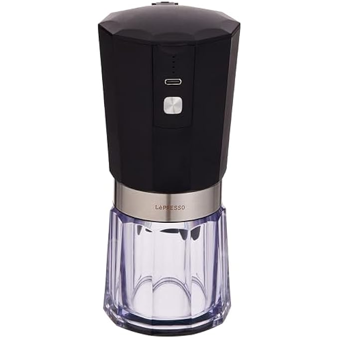 LePRESSO Cordless Electric Conical Burr Grinder 18W 800Mah  Black - Image 1