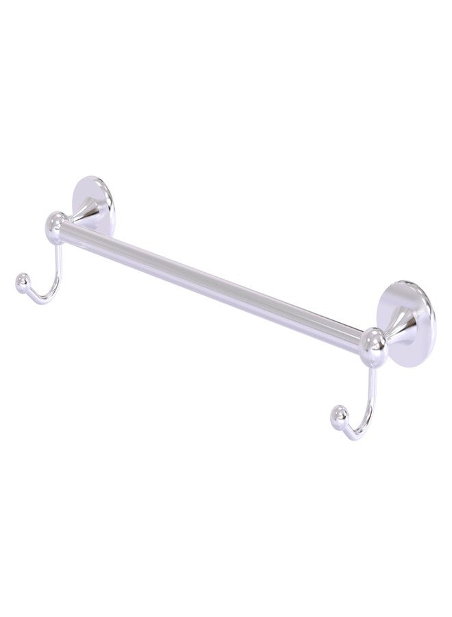 Allied Brass SL-41-24-HK-SCH Shadwell Collection 24 Inch Towel Bar with Integrated Hooks, Satin Chrome