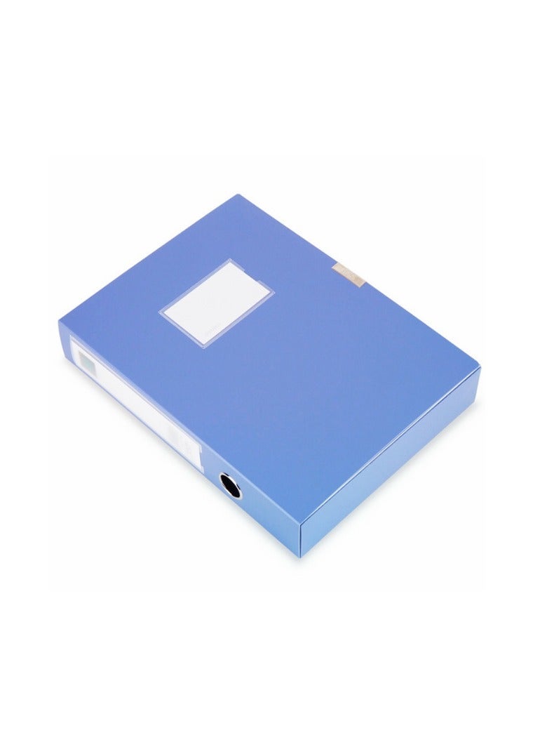 كالون منظم ملفات مكتبي A4 - مجلد ملفات أزرق للاستخدام المنزلي أو المدرسي أو المكتبي - Image 1