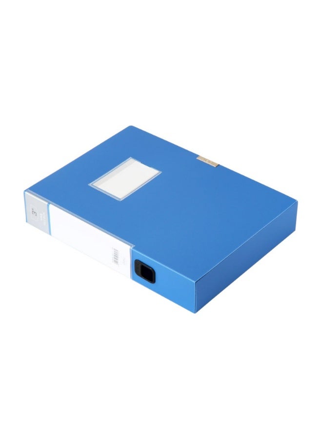 كالون منظم ملفات مكتبي A4 - مجلد ملفات أزرق للاستخدام المنزلي أو المدرسي أو المكتبي - Image 4