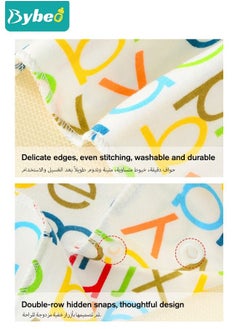 Bybeo Baby Security Blanket With 2 Cotton Bibs New Born Cute Stuffed Animal Comfort Towel with Teether for Nursery Strollers Cots Cribs Car Seats  - Image 5