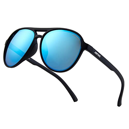 Jefoo Polarized Aviator Sunglasses for Women Men Retro Trendy Sports Sunglasses for Outdoor UV400 Protection - Image 1