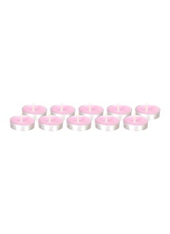 Generic Cup Tealights Set With Rose Scent - 10 Pieces 