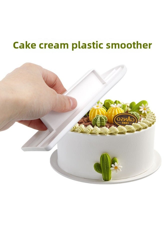 Cross-border Special Cream Cake Spatula Baking Tool Butter Scraper Applicator Spatula Scraper White Plastic-Color:White - Image 3