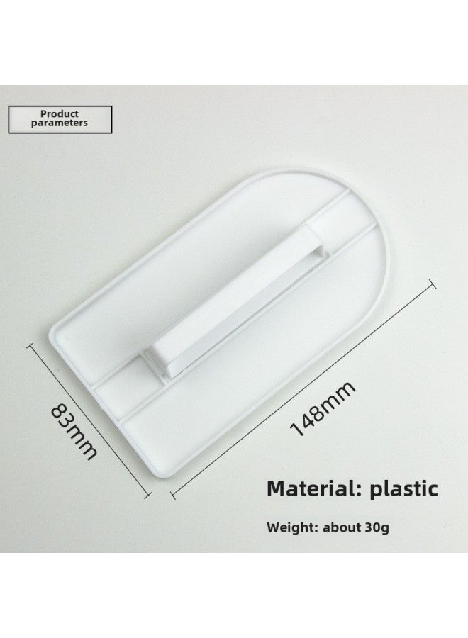 Cross-border Special Cream Cake Spatula Baking Tool Butter Scraper Applicator Spatula Scraper White Plastic-Color:White - Image 1
