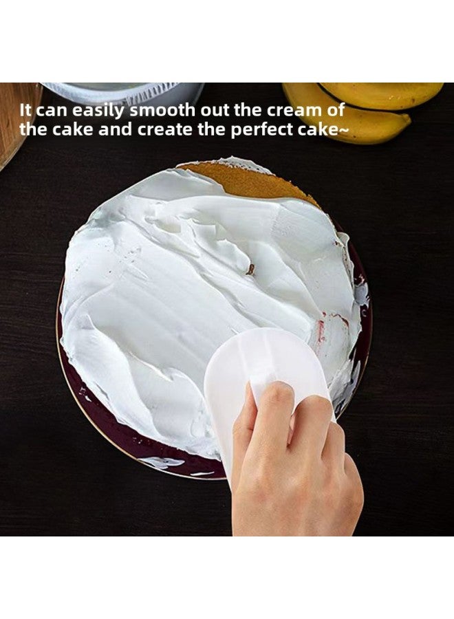 Cross-border Special Cream Cake Spatula Baking Tool Butter Scraper Applicator Spatula Scraper White Plastic-Color:White - Image 5