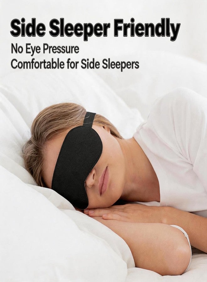 Ukissim Sleep Mask for Side Sleepers, 100% Blackout, Soft Adjustable Eye Mask - Image 3