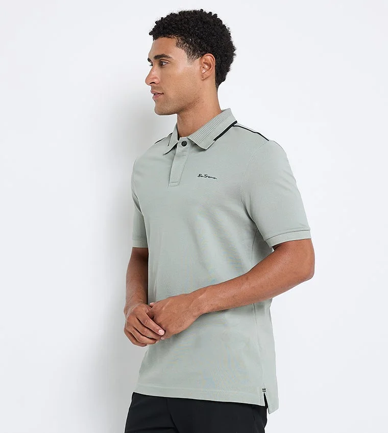 بين شيرمان Ben Sherman Men's Short Sleeve Solid Polo Tees