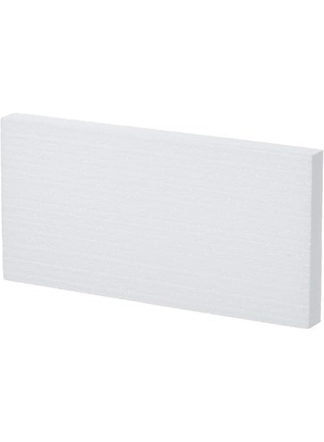 كرافت ماجيك مجموعة من 6 قطع من كتل الفوم الصناعي 12×6×1 بوصة | مستطيلات بيضاء من البوليستيرين ستايروفوم / ثيرموكول للفنون النحتية، النماذج، الأعمال اليدوية، تنسيقات الزهور والمشاريع المدرسية - Image 4