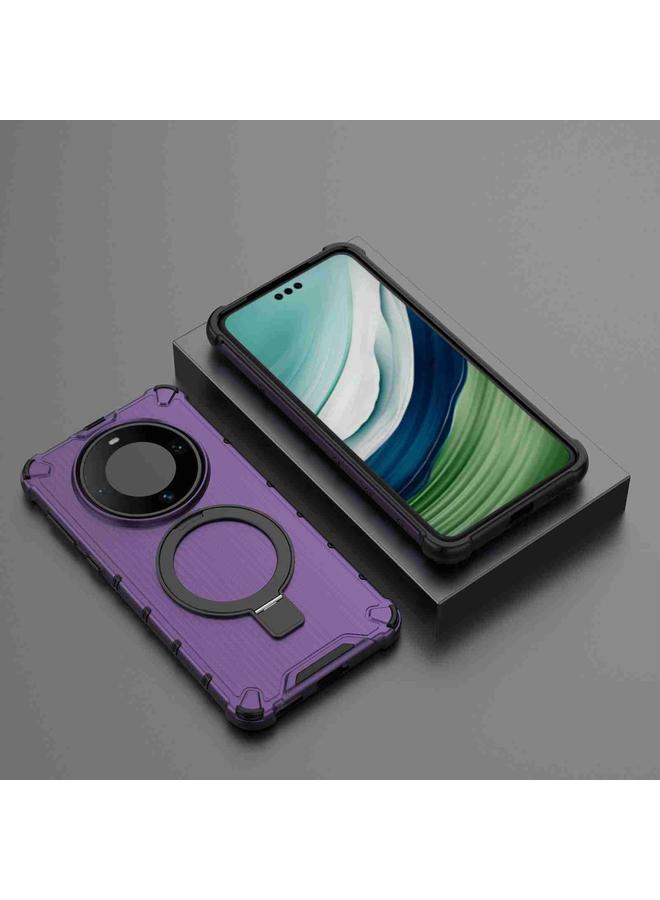 زبون جراب لهاتف Huawei Mate 60 Pro مزود بحامل شبكي وغطاء هاتف مقاوم للصدمات - Image 2