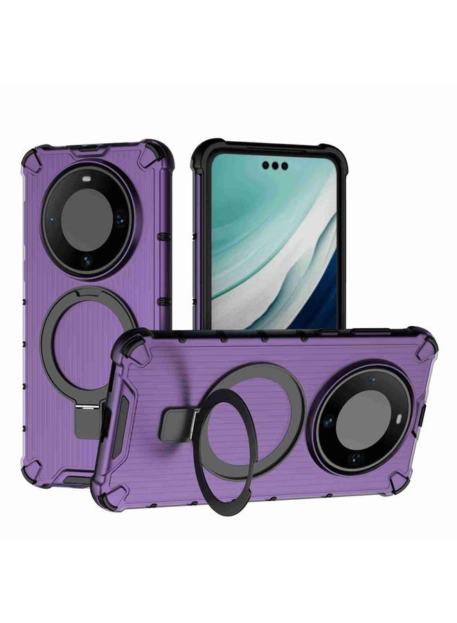 زبون جراب لهاتف Huawei Mate 60 Pro مزود بحامل شبكي وغطاء هاتف مقاوم للصدمات - Image 1