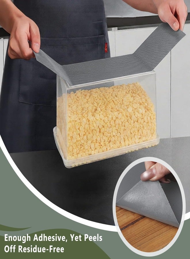 Anze Adhesive Shelf Liner for Kitchen Cabinet, Gray Peel and Stick Drawer Liners Waterproof Removable Contact Paper for Countertop Dresser Pantry, 11.8 x 78.7 inches - Image 3