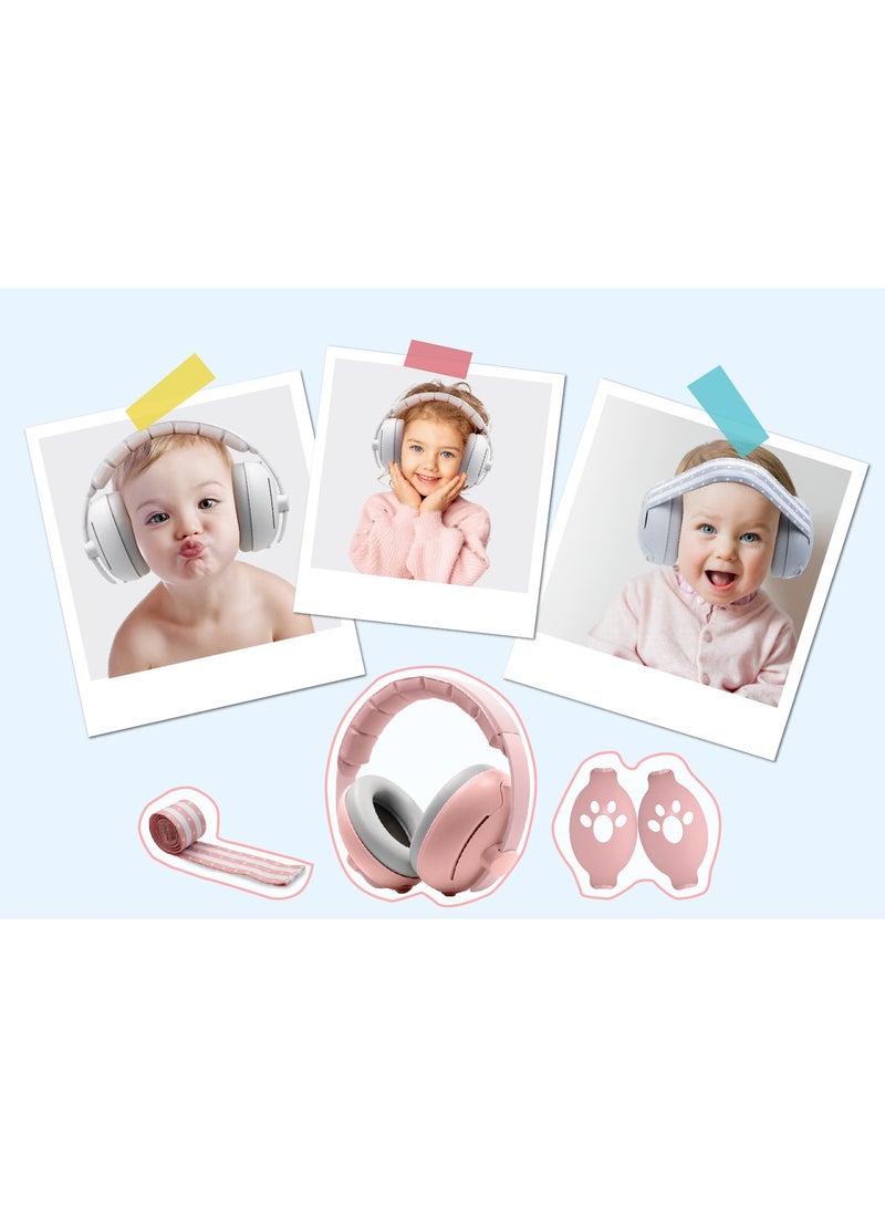 Baby Earmuffs Dual-purpose Head-mounted Noise-proof Sleeping Children's Outdoor Noise Reduction Earmuffs - Image 5