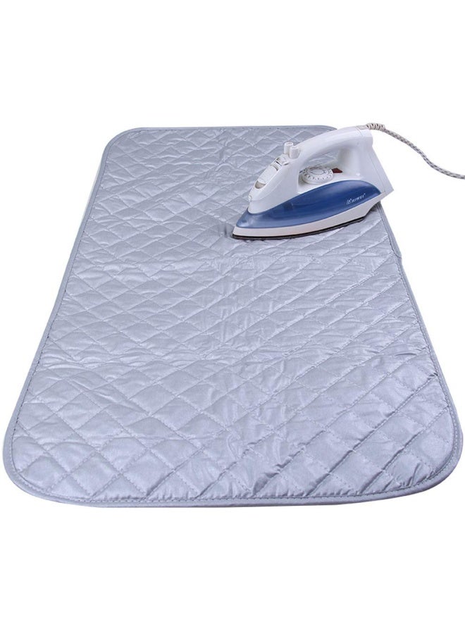 Foldable Magnetic Ironing Mat Washer Dryer Heat-Resistant Ironing Pad Blanket Thick Portable Ironing Board Cover For Table Travel And Flat Surface 33 X 19 - Image 1