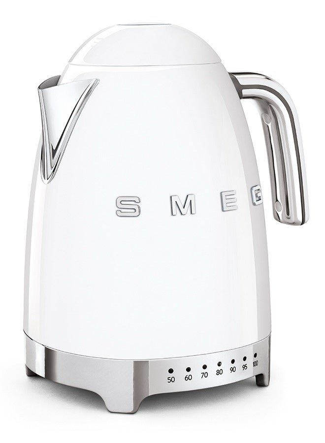سميج غلاية كهربائية بيضاء من سميج بتصميم ريترو من الخمسينات مع تحكم في درجة الحرارة KLF04WHAU - Image 2