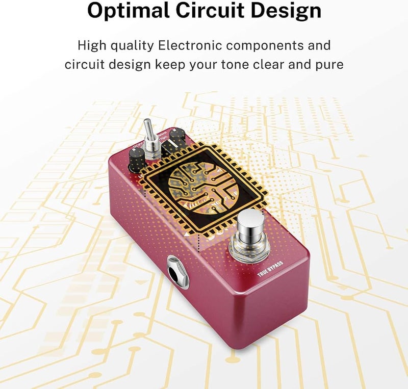 Donner Distortion Guitar Pedal, Morpher Distortion Effect 3 Modes Natural, Tight, Classic Crunch 80s Metal for Electric Guitar, True Bypass - Image 5