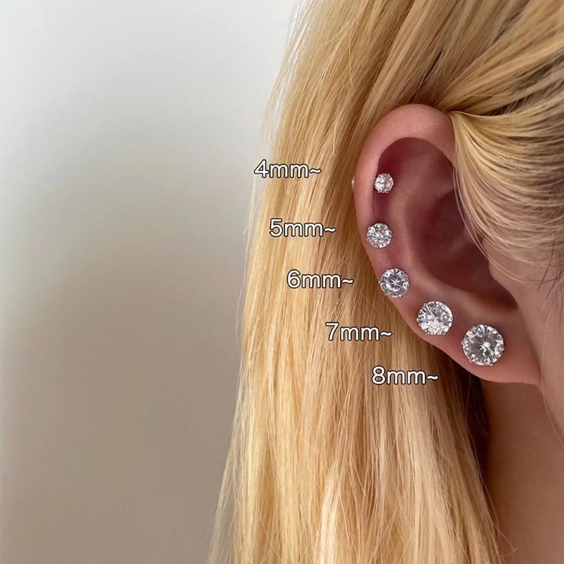 [Japanese Sales 999] Flash Strong Magnetic Men'S Flash Drill Zircon Magnetic Ear Nail Ear Clip Ear Nail Female Ear Bone Clip Personality - Image 5