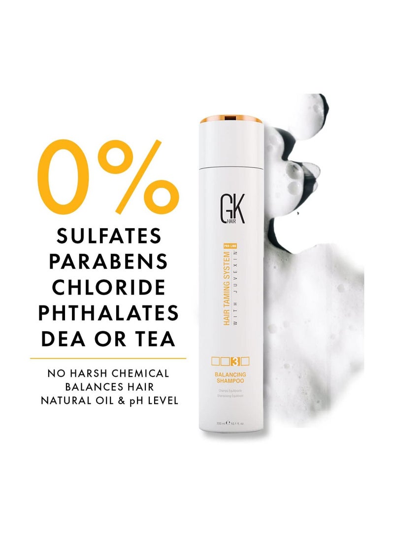 جي كيه هير مجموعة جي كي هير مدعم بالجوفكسن شامبو وبلسم300مل وسيروم 50مل لموازنة الشعر المتضرر خالي من سلفات الصوديوم والاملاح و الكبريت  والبرابيين منظف يومي عميق ومزيل للشوائب - Image 5
