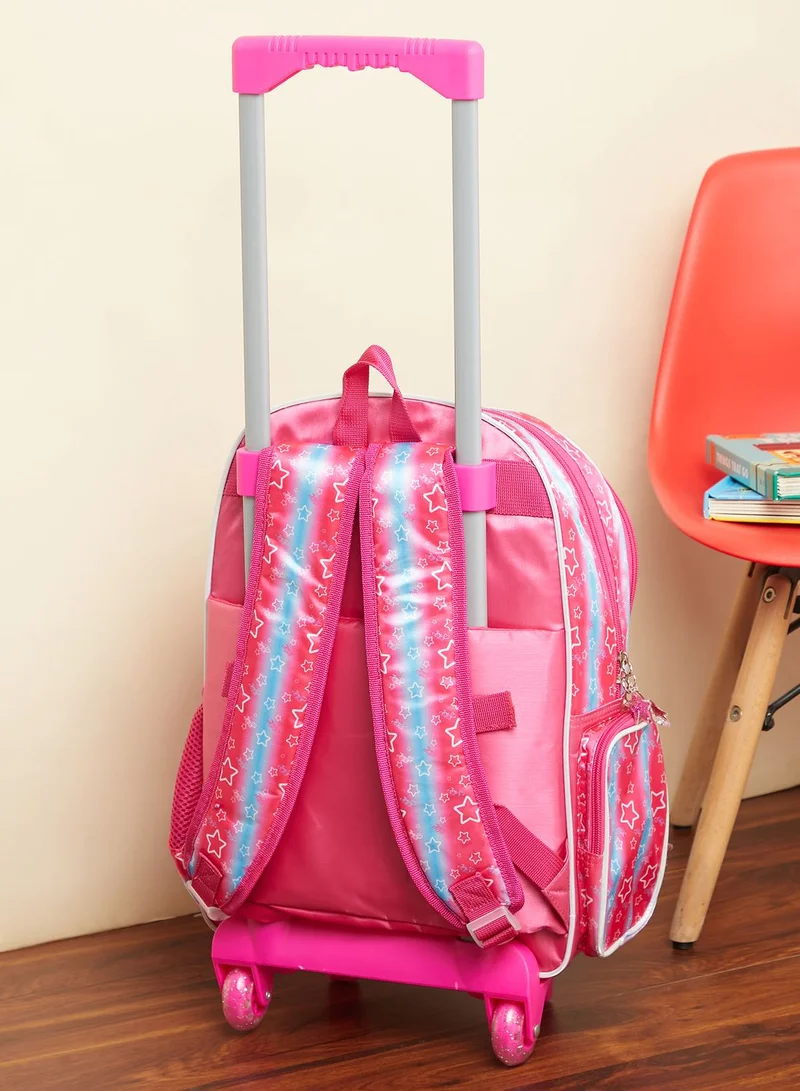 nickelodeon Back To School Nicklodeon Jojo Siwa 16''  Trolley With 3 Compartments  And Side Pocket
