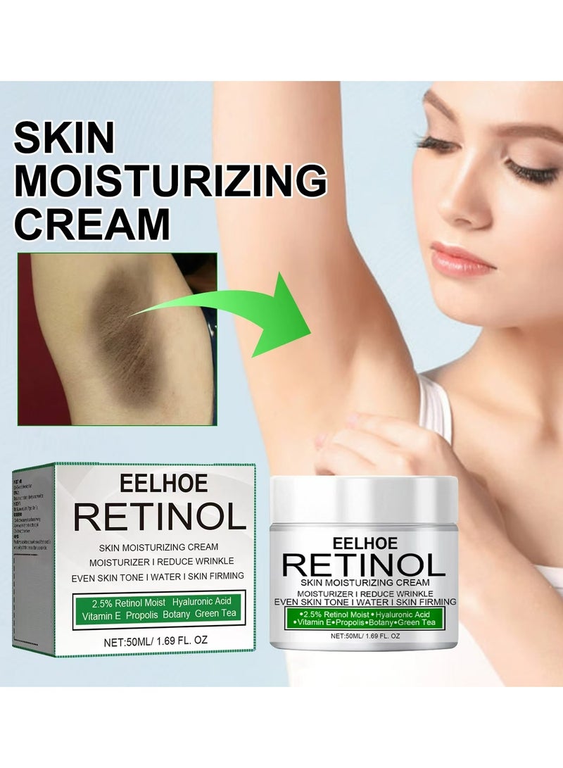 EELHOE Retinol Skin Moisturizing Cream - Anti-Aging, Whitening, and Skin Firming Moisturizer for Brightening and Lightening Melanin (50ML) - Image 3