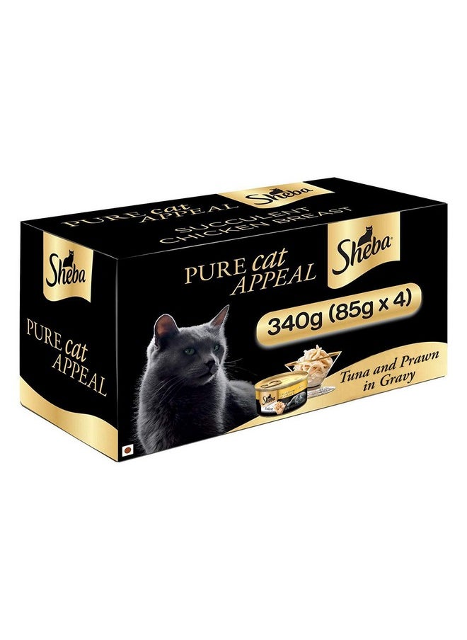 Sheba Tuna Fillet & Whole Prawns In Gravy | Can 85G | By "Woofsnwags"  - Image 2