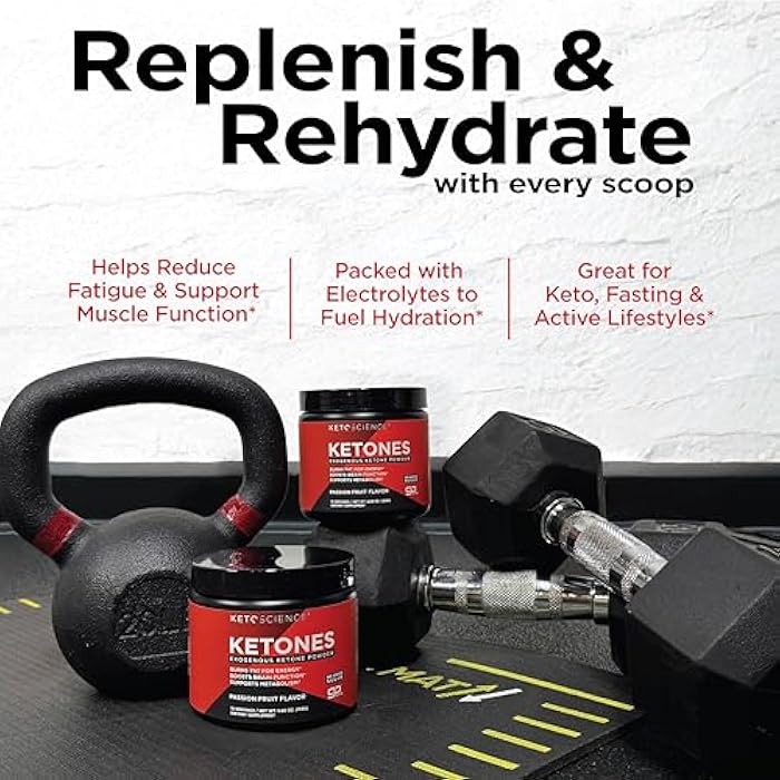 KETO SCIENCE Ketones Powder, Exogenous Ketone Powder, with goBHB, Keto Electrolytes Powder, Supports Metabolism, Intermitten Fasting, Focus and Workout Support, Passion Fruit Flavor, 15 Servings - Image 4