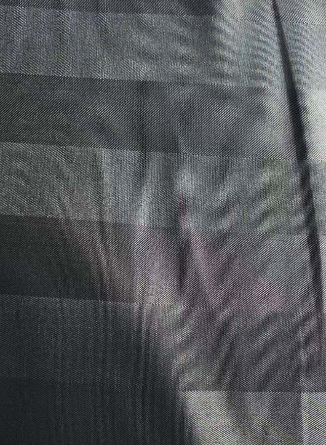 LUNA Home Prime Hotel Stripe Duvet Cover Set King Size – 6 Piece Bedding Set, Includes 1 Duvet Cover (220x240cm), 1 Fitted Sheet (200x200+30cm), 4 Pillowcases - (Black) - Image 2