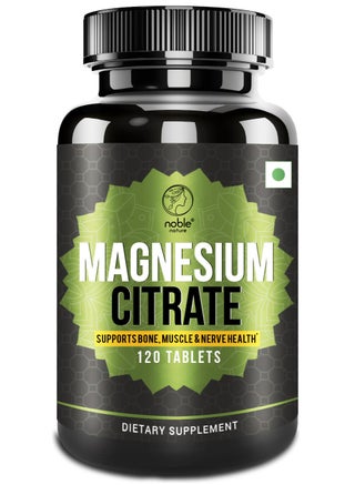 Magnesium Citrate - 120 Tablets - Supports Bone, Muscle and Nerve Health