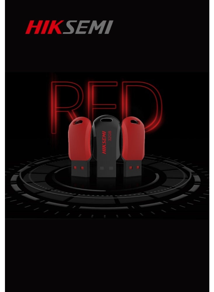 هيكسيمي محرك أقراص فلاش HIKSEMI USB 2.0 RNB سعة 32 جيجابايت، أسود | HS-USB-M200R سعة 32 جيجابايت - Image 4