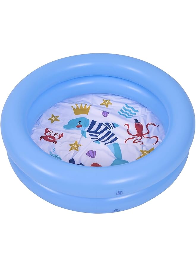 Jilong Sea Animal 2 Ring Pool Inflatable Swimming Pool For Children Assorted Colours 57157 - Image 1