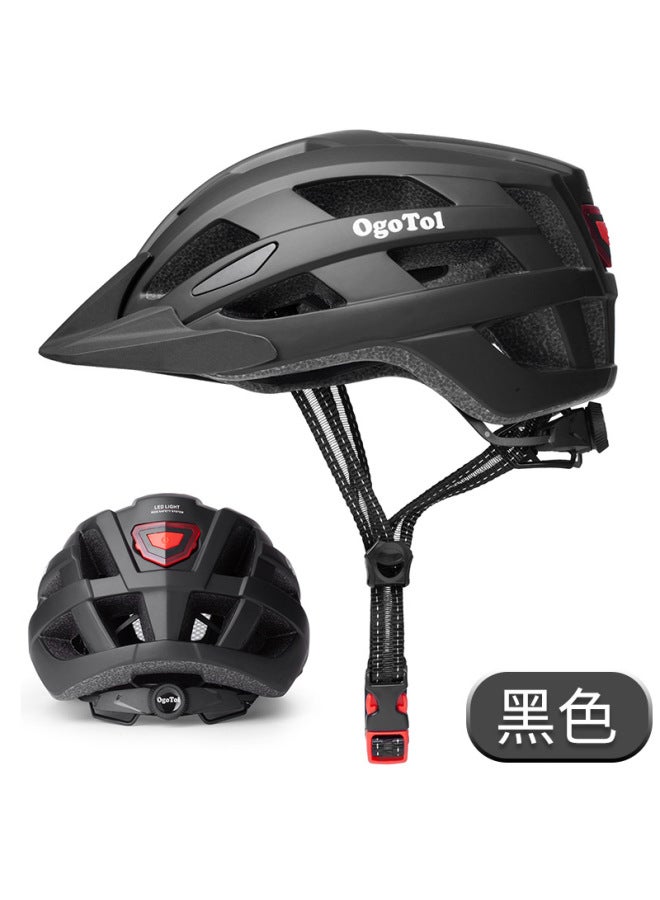 Black Riding Helmet Spot One-piece Men's And Women's Mountain Road Bicycle Helmet Riding Equipment Helmet
