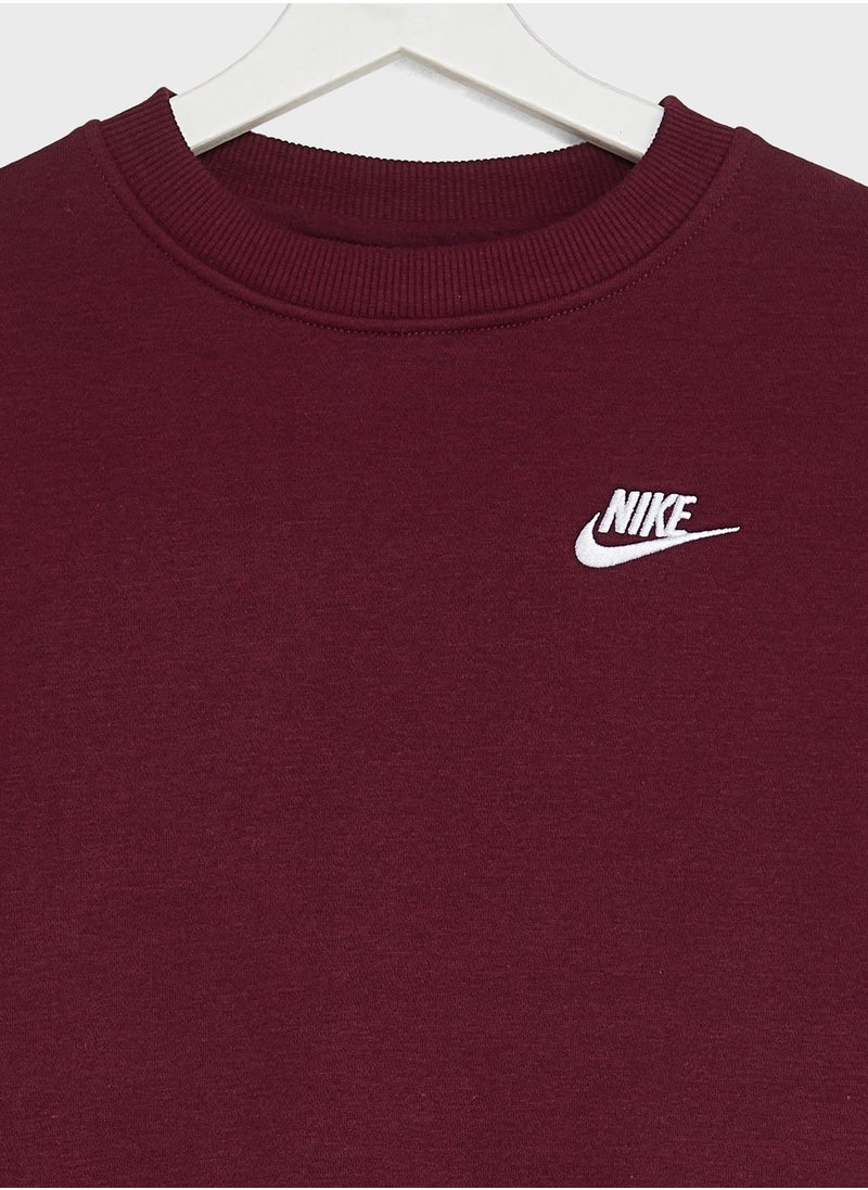 Nike - Kids Club Fleece Oversized Sweatshirt - Image 1