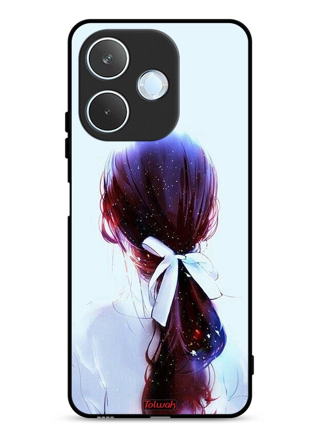 Tolwak Oppo A5 Pro Protective Case Cover Tie Hair With Hairband Girl Art - Image 1