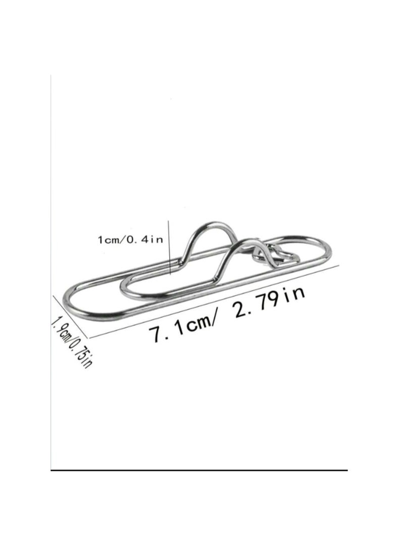 1 Pcs Metal Pen Clips Paper Clip Pen Holder for Journal Planner silver color heart shaped - Image 2