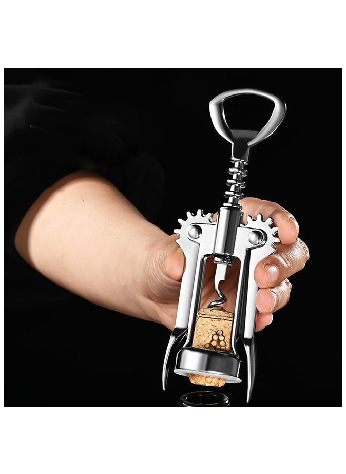 Corkscrew Bottle Opener Wine Bottle Opener Silver