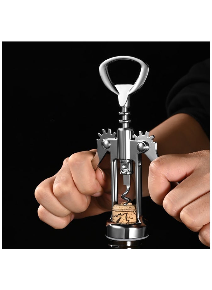 Corkscrew Bottle Opener Wine Bottle Opener Silver