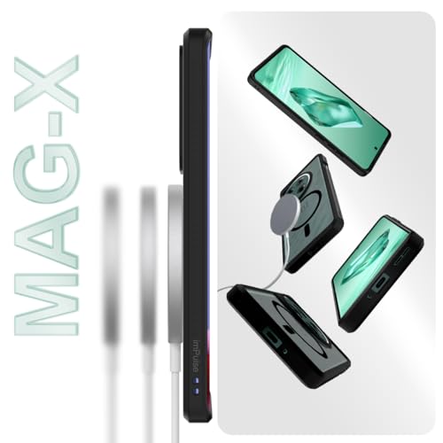 KAPAVER Mag-X Back Cover Case Compatible with OnePlus 12 5G (PC+TPU) (Black) - Image 5