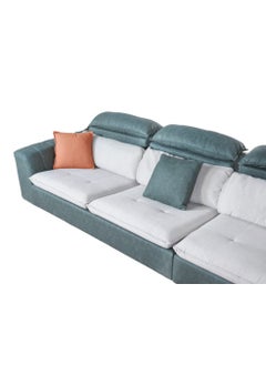 HOMEVEO A corner sofa set, 5-seater Scatter L Shaped  Cushion measuring 3.8 x 1.85 meters  - Image 2
