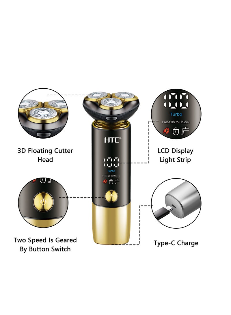 HTC GT-699 IPX6 Fully Washable Shaver with LED Display for Men - Image 2